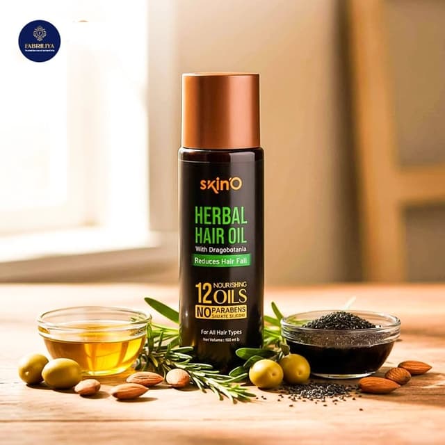 skin'O Herbal Hair Oil With Dragobotania Reduces Hair fall